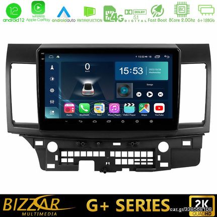 Bizzar G+ Series Mitsubishi Lancer 2008 – 2015 8core Android12 6+128GB Navigation Multimedia Tablet 10"