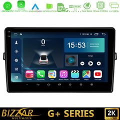 Bizzar G+ Series Toyota Auris 8core Android12 6+128GB Navigation Multimedia Tablet 10"