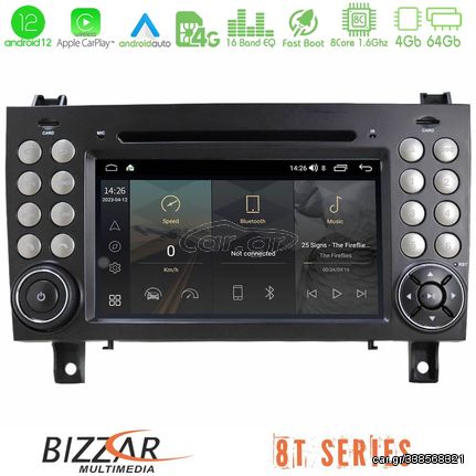 Bizzar OEM Mercedes SLK Class 8core Android12 4+64GB Navigation Multimedia Deckless 7" με Carplay/AndroidAuto