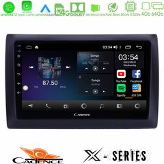 Cadence X Series Fiat Stilo 8core Android12 4+64GB Navigation Multimedia Tablet 9"