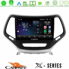 Cadence X Series Jeep Cherokee 2014-2019 8core Android12 4+64GB Navigation Multimedia Tablet 9" (Ασημί Χρώμα)