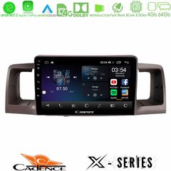 Cadence X Series Toyota Corolla 2002-2006 8Core Android12 4+64GB Navigation Multimedia Tablet 9"