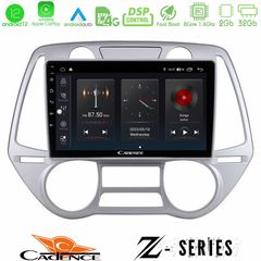 Cadence Z Series Hyundai i20 2009-2012 Auto A/C 8core Android12 2+32GB Navigation Multimedia Tablet 9"