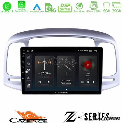 Cadence Z Series Hyundai Accent 2006-2011 8core Android12 2+32GB Navigation Multimedia Tablet 9"