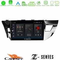 Cadence Z Series Toyota Corolla 2014-2016 8core Android12 2+32GB Navigation Multimedia Tablet 9"