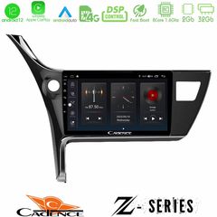 Cadence Z Series Toyota Corolla 2017-2018 8core Android12 2+32GB Navigation Multimedia Tablet 10"