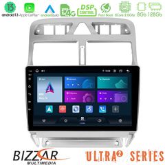 Bizzar Ultra Series Peugeot 307 2002-2008 8core Android13 8+128GB Navigation Multimedia Tablet 9"