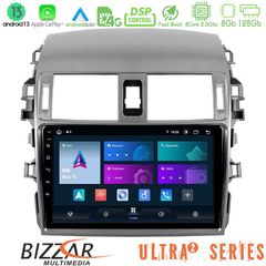 Bizzar Ultra Series Toyota Corolla 2008-2010 8core Android13 8+128GB Navigation Multimedia Tablet 9"