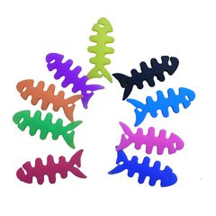 Fish-shaped headphone cable wrap - white-thumb-3