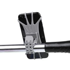 Swivel silicone bike holder with replaceable head - black-thumb-2
