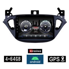 KIROSIWA 4+64GB OPEL ADAM (μετά το 2013) Android οθόνη αυτοκίνητου 4GB με GPS WI-FI (ηχοσύστημα αφής 9" ιντσών Youtube Playstore MP3 USB Radio Bluetooth Mirrorlink DSP 4x60W Apple Carplay Android Auto