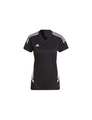 Adidas Condivo 22 Γυναικείο Αθλητικό T-shirt Fast Drying με V Λαιμόκοψη Μαύρο H21258