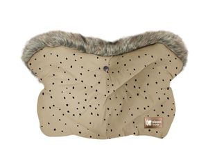 Προστατευτικά Χεριών Handmuff Luxury Fur Dots Beige Kikka Boo