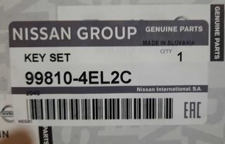 ΣΕΤ ΚΛΕΙΔΑΡΙΑΣ ΓΙΑ NISSAN J11 ΚΩΔΙΚΟΣ 998104EL2C
