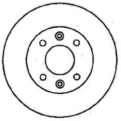 Δισκόπλακα ΕΜΠΡΟΣ FRONT DISCS BRAKE CITROEN PEUGEOT BENDIX-thumb-1