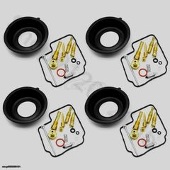 Honda CB-1 CB400F 1989 1990 1991 CB-1 cb 400f NC27 Καινούριο Σετ επισκευής καρμπιρατέρ Ζιγκλερ βελόνα φωλιά Φλάντζες λαστιχάκια Διαβάστε στην Περιγραφή