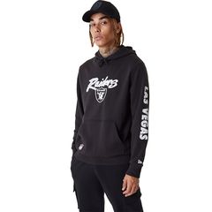 NEW ERA LAS VEGAS RAIDERS NFL TEAM LOGO BLACK PULLOVER HOODIE 60416461 60416461