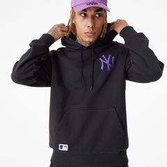 NEW ERA NEW YORK YANKEES LEAGUE ESSENTIALS OVERSIZED BLACK HOODIE 60416438 60416438