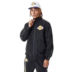 NEW ERA LA LAKERS NBA LIFESTYLE BLACK TRACK JACKET BLACK 60416396 60416396