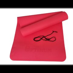 Στρώμα Γυμναστικής Tre Yoga Mat 183X61X0,6cm Κόκκινο Optimum