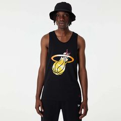 NEW ERA MIAMI HEAT NBA SKY PRINT TANK T-SHIRT BLACK 60357109 60357109