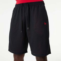 NEW ERA BLACK AND RED MESH SHORTS BLACK 60357059 60357059