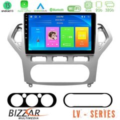 MEGASOUND - Bizzar LV Series Ford Mondeo 2007-2010 AUTO A/C 4Core Android 13 2+32GB Navigation Multimedia Tablet 9"