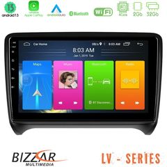 MEGASOUND - Bizzar LV Series Audi TT B7 4Core Android 13 2+32GB Navigation Multimedia Tablet 9"