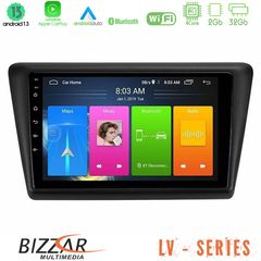 MEGASOUND - Bizzar LV Series Skoda Rapid 2013-2017 4core Android 13 2+32GB Navigation Multimedia Tablet 9"