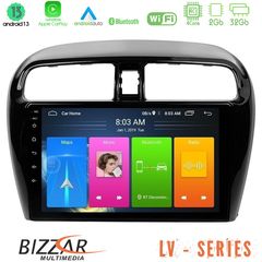 MEGASOUND - Bizzar LV Series Mitsubishi Space Star 2013-2016 4Core Android 13 2+32GB Navigation Multimedia Tablet 9"