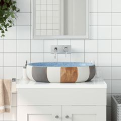 Νιπτήρας Οβάλ Πολύχρωμος 59 x 40 x 14 εκ. Κεραμικός 155108