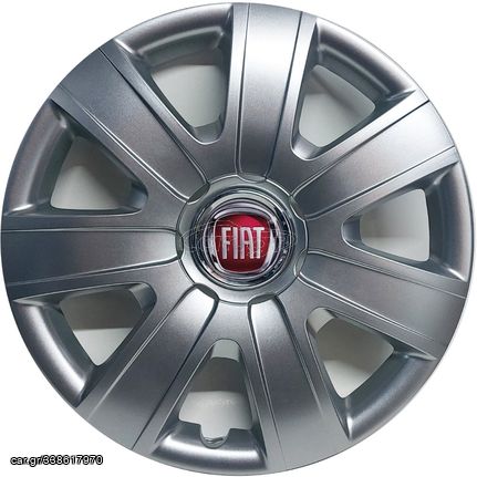 ΤΑΣΙΑ ΜΑΡΚΕ 14'' ΓΙΑ FIAT ΚΩΔΙΚΟΣ : CC224 (4 ΤΕΜ) ΚΟΚΚΙΝΟ lOGO