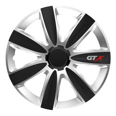 Τάσια GTX Carbon Black/Silver 15" συμβατά για Opel 4τμχ