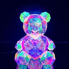 Αρκουδάκι Teddy Bear LED με κουτί δώρου