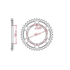 Γρανάζι Πίσω MTX Για HONDA TRANSALP 600cc XLV (PD10) 1992 1993 1994 1995 1996 1997 1998 1999 2000