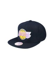 Mitchell Ness NBA Los Angeles Lakers Top Spot Snapback Hwc Lakers Cap HHSS2976LALYYPPPBLCK