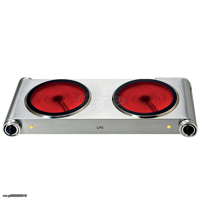 ΚΕΡΑΜΙΚΗ ΕΣΤΙΑ ΔΙΠΛΗ 2400W LIFE CERAMICA Double