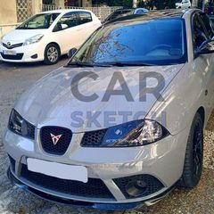 Seat Ibiza Cupra - FR 6L / Cordoba Κεντρική Γρίλια Honeycomb Μπροστινού Προφυλακτήρα-thumb-6