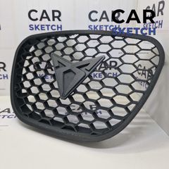 Seat Ibiza Cupra - FR 6L / Cordoba Κεντρική Γρίλια Honeycomb Μπροστινού Προφυλακτήρα-thumb-7