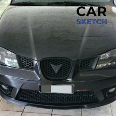 Seat Ibiza Cupra - FR 6L / Cordoba Κεντρική Γρίλια Honeycomb Μπροστινού Προφυλακτήρα-thumb-8