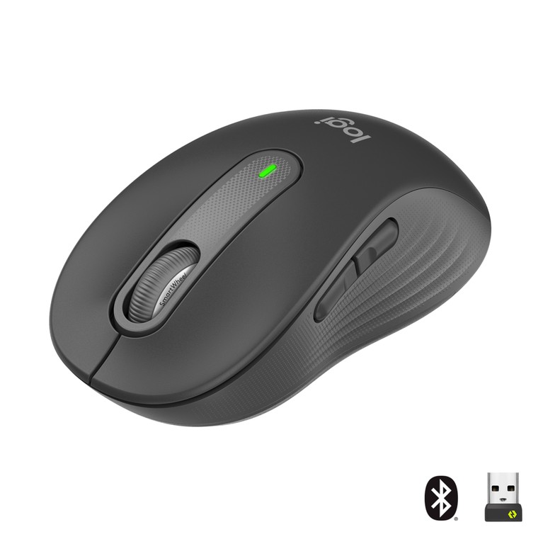 Logitech - M650 Signature - Large Wireless Mouse - Graphite / Computers
