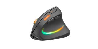 Speedlink - PIAVO PRO Illuminated Rechargeable Vertical Ergonomic Mouse - wireless, rubber-black / Computers