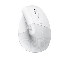 Logitech - Lift Ergo Mouse, Off-white/Pale Grey / Computers
