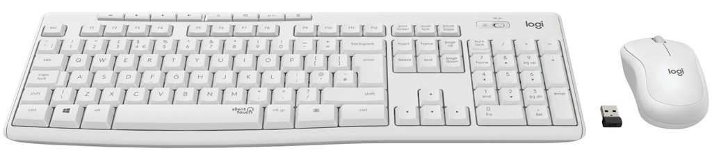 Logitech - MK295 Silent Wireless Combo Keyboad & Mouse set - Nordic Layout / Computers