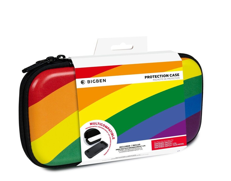 BigBen Interactive Travel Case Large - Rainbow (Switch) / Nintendo Switch