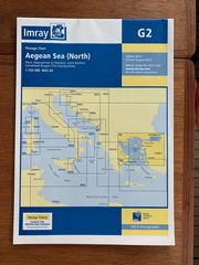 2 Imray paper Charts Aegean Sea North & South G2 & G3