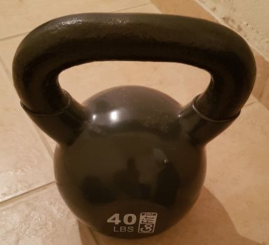 Kettlebell 40 LBS (18kg) Γκρι