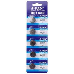 JPAN Button Alkaline Battery CR1632 (5τμχ)