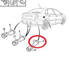 ΑΙΣΘΗΤΗΡΑΣ ΠΑΡΚΑΡΙΣΜΑΤΟΣ 659001 CITROEN C5-thumb-2