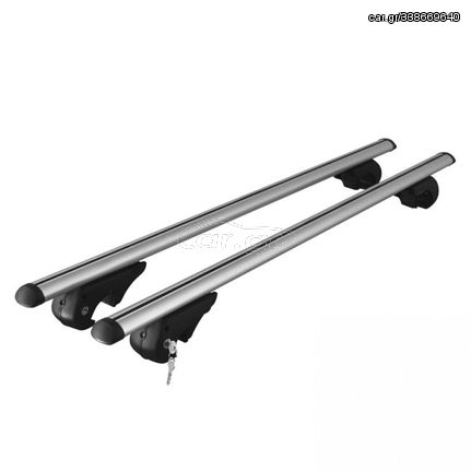 Μπάρες οροφής αλουμινίου Menabo Brio XL για Fiat (Raised Rails)